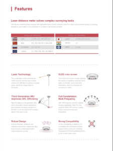 کاتالوگ گیرنده مولتی فرکانس کامنو سری Mars Laser RTK - ژئوپوز ایران